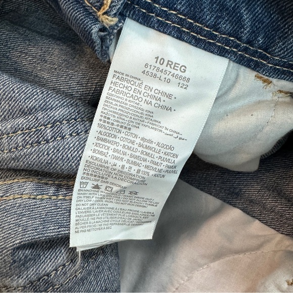 Levi’s Shortall Girls Denim Jean Overall 10 - Picture 7 of 7